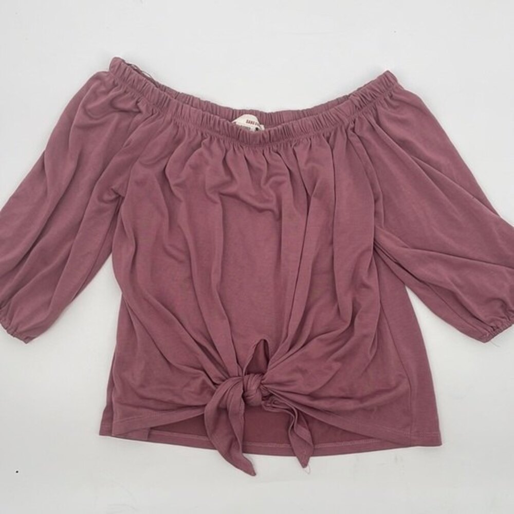 Sans Souci Pink off the shoulder blouse